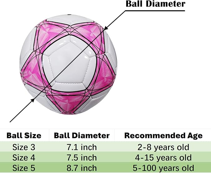 Balón de fútbol tamaño 3 para entrenamiento y práctica miniatura 2