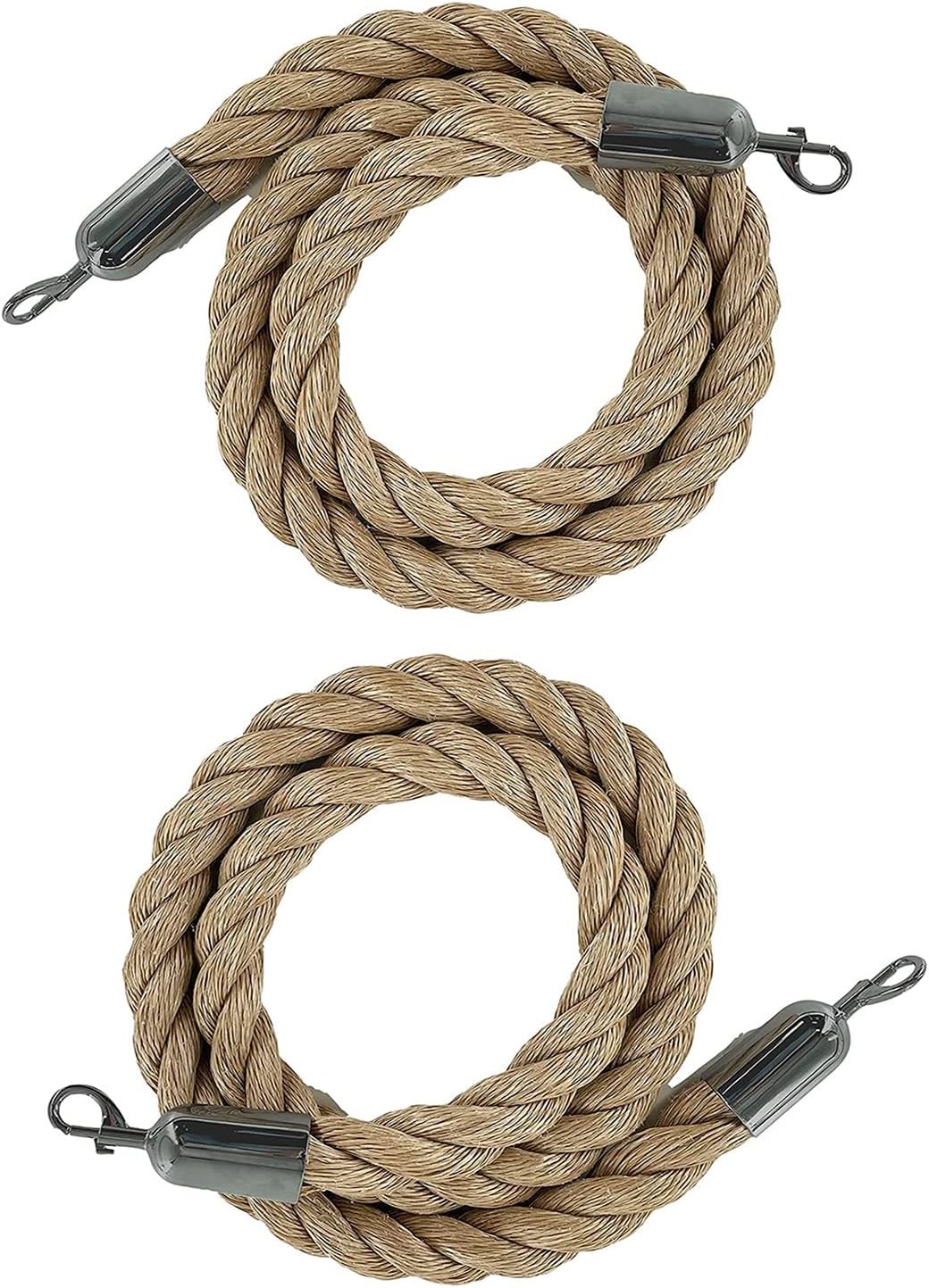 ZAQYCM 2 Pcs Rope Safety Barriers 2 3 4 5 6 8 10 12 Ft