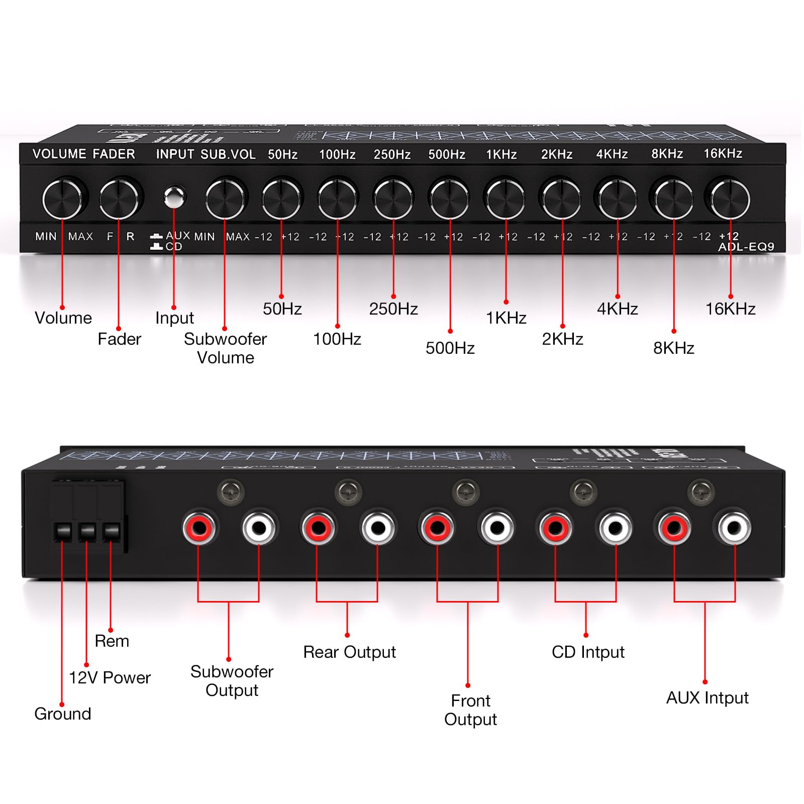 あき SOUND PUREDIOグラフィックイコライザー「MEQ 30」 Amazon | Facmogu 9バンドカーオーディオイコライザー カー