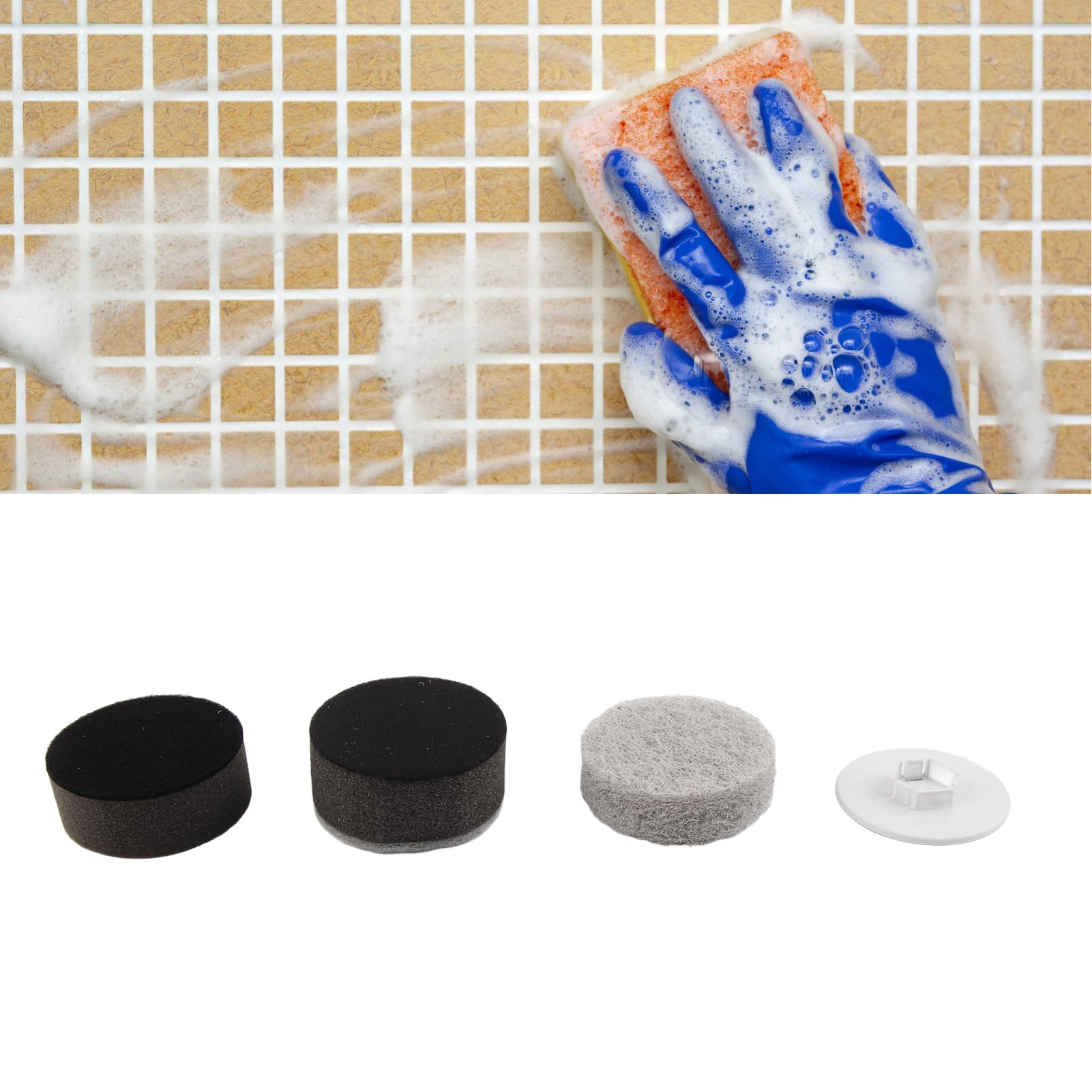 ZJchao Cordless Scrubber Brush Head Replacement Set - Image 4