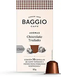 Baggio Café Cápsulas De Café Aroma Chocolate Trufado Compatível Com Nespresso Contém 10 Cápsulas
