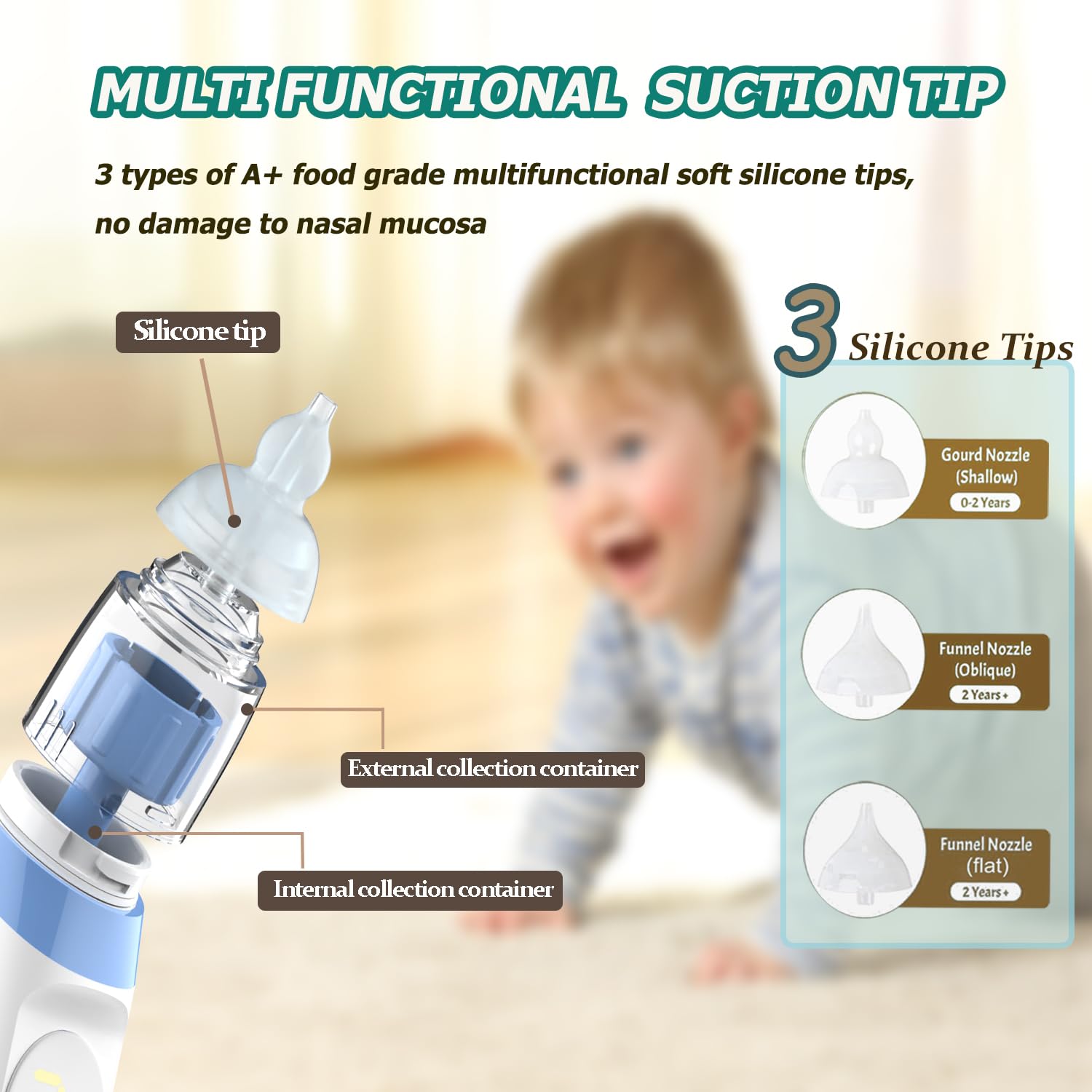 Nasal Aspirator Baby with Soothing Music & Light - Image 3