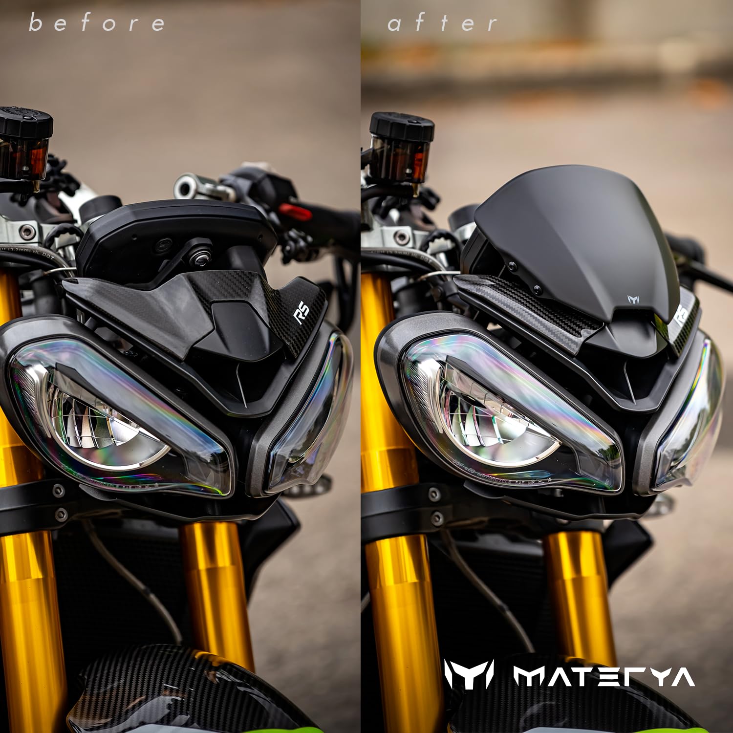 Materya - Flyscreen per Triumph Street Triple 765 RS MY 23-24 (765 RS)