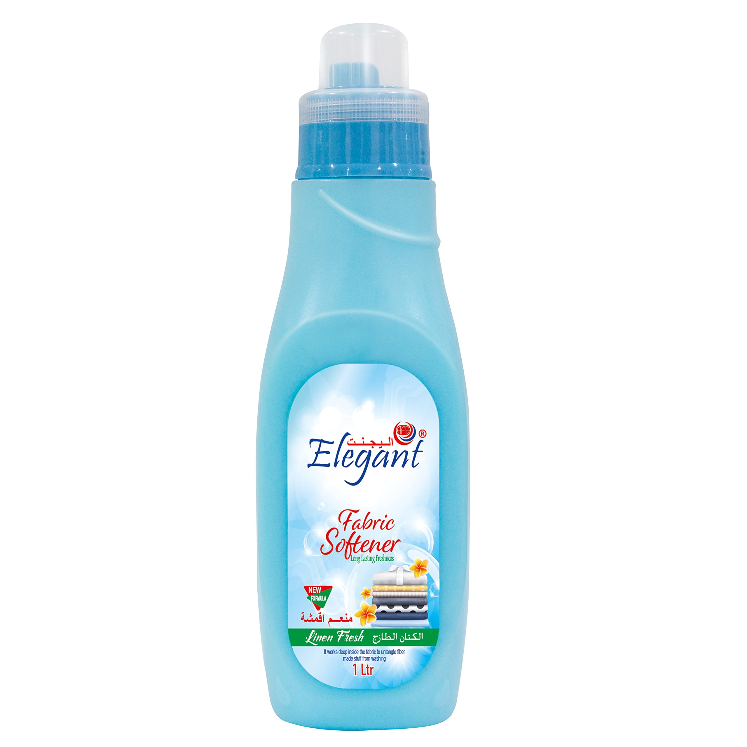Elegant Linen FRESH Fabric Softener – 1 Liter (1L) – Long Lasting Freshness | Deep Cleaning Fabric Softener (Conditioner) To Keep Your Fabric Soft And Clean, Fragrant And Gentle On Clothes