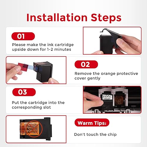 Miniatura 5 de 240XL 241XL Cartucho de tinta compatible con Canon Ink 240 241 Combo PG-240 CL-241 XL para MG3620 MG3600 TS5120 TS5100 MG2120 MG3520 MX472 MX452