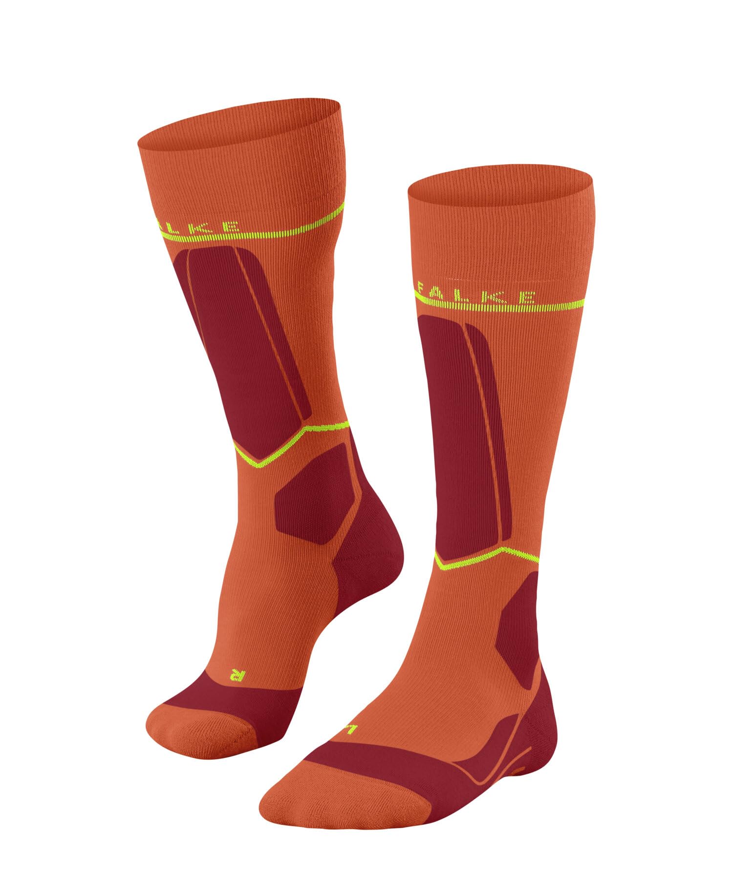 FALKE SK Compression Energy Hommes Mi-bas Skiing flash orange (8036), 39-42 W2