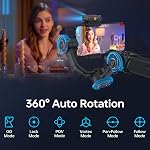 ZHIYUN Lisse 5S AI Combo 3-Axis Stabilisateur Gimbal pour iPhone 15 Pro Max & Gimbal téléphone intelligent Android avec AI Tracker, lumière de remplissage intégrée, trépied, stabilisateur de téléphone pour enregistrement vidéo Vlog Filming