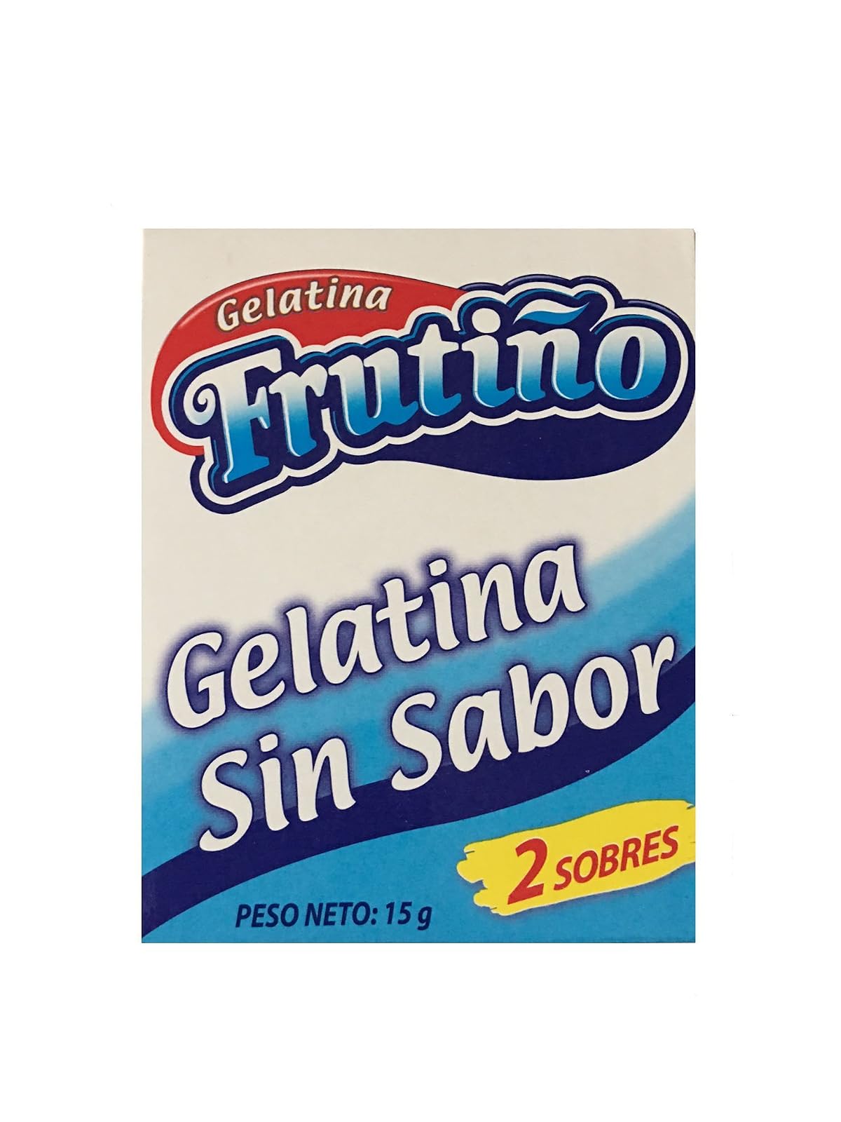 Frutio Gelatina Sin Sabor 2 Sobres (15 Grams)