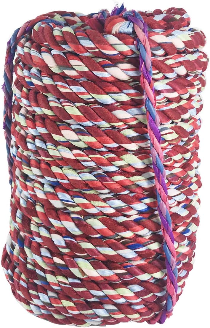 INTBUYING Tug of War Rope 98ft(30m) for 38 People Pulling Twisted Cotton Rope for Team Building Activities, Family Reunion, Birthday Party Outside Yard Lawn Games for Kids and Adults.1.3" Diameter