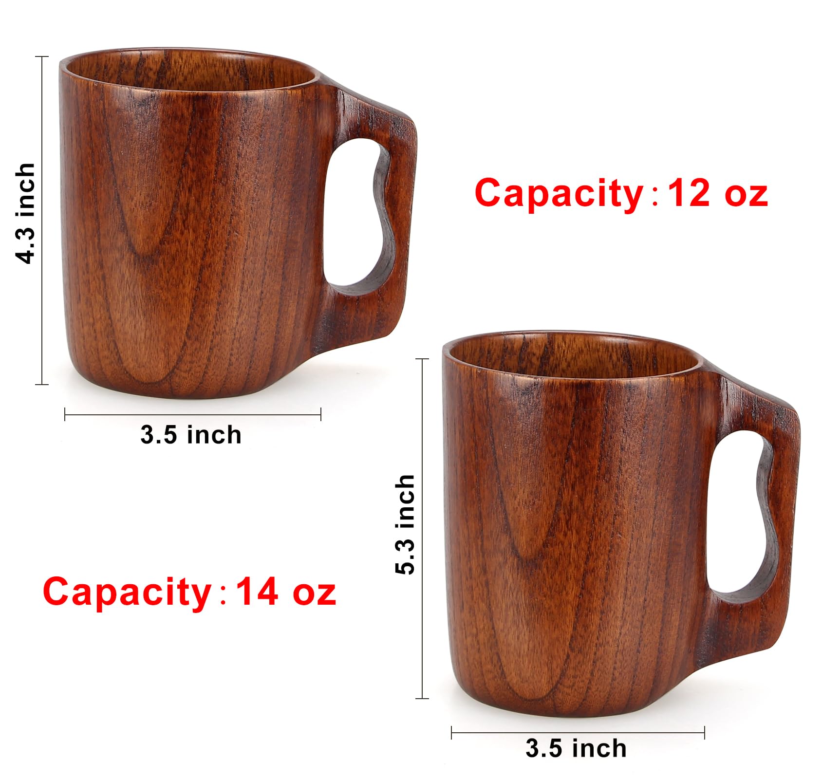 Amazon.com | 14 oz Wood Cup Coffee Mug for Men Mugs Gift Tankard Unique  Small Wooden Man Cup Cool Drinking Portable Outdoor Viking Mug Fancy Cups  Beer Mugs Steins Manly Unusual Father