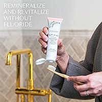 Vista 5 de Better & Better Pasta de dientes para niños Pasta de dientes natural de hidroxiapatita infundida con calcio y vitaminas D, E, B12 Libre de flúor