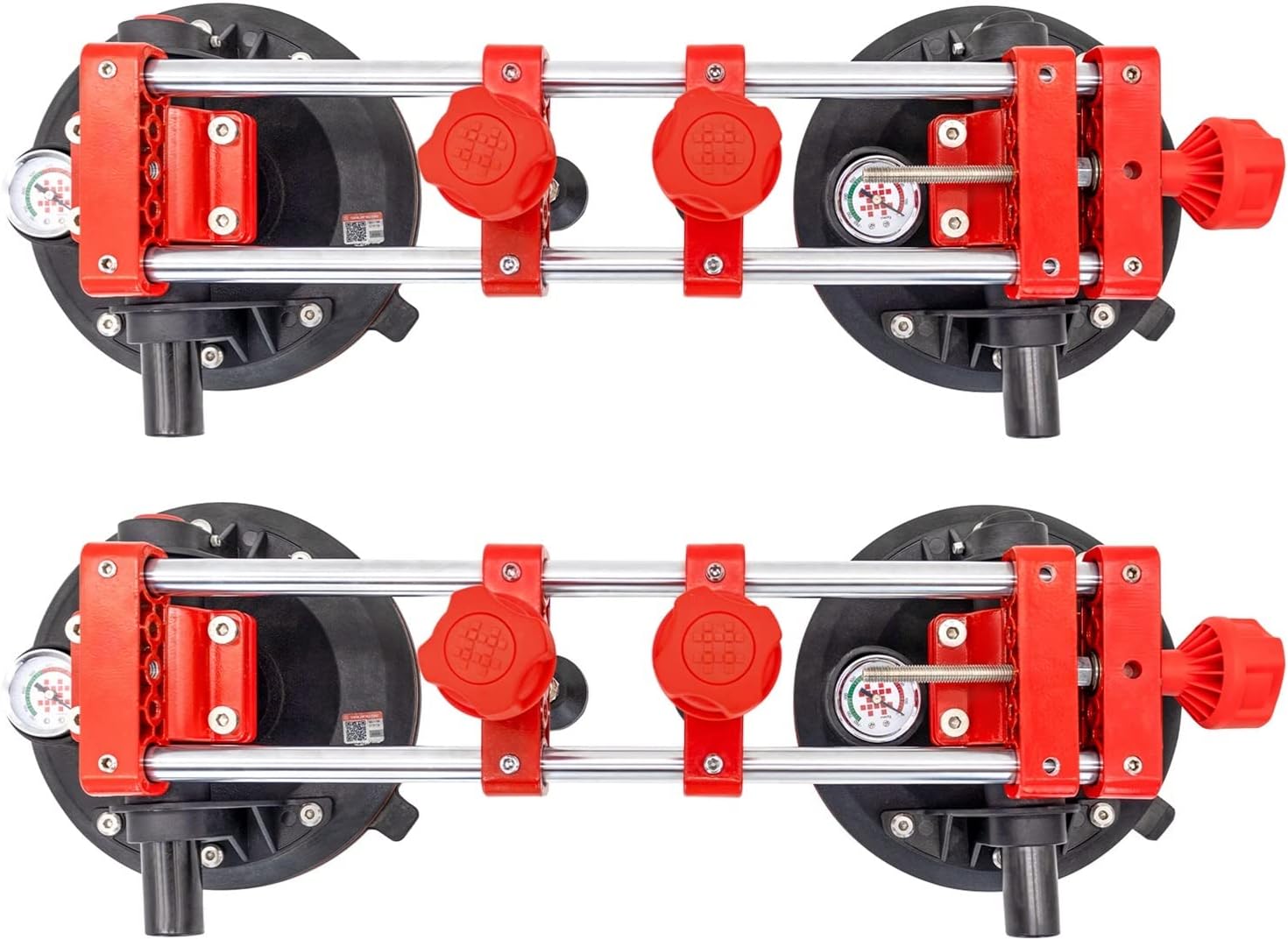 Seamless Stone Seam Setter With 8 Inch CVacuum Suction Cup Safe Pressure Gauge, Joining And Leveling Tiles Tool Countertop Installation Granite Tools(2PCS)