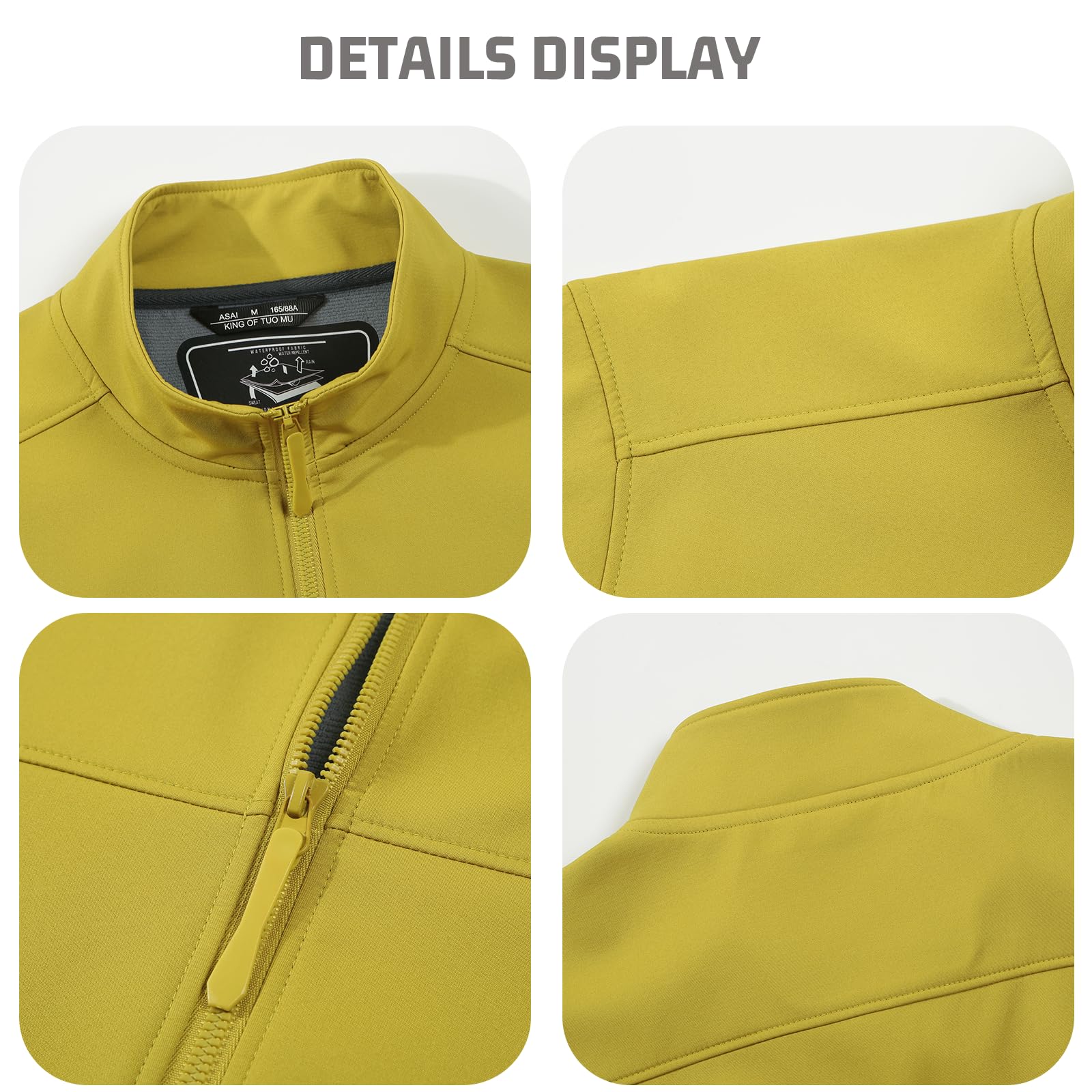 Personalisierte winddichte Softshell-Jacke, individuelles Logo, wasserdichte Jacke für Outdoor-Arbeit, lässiger Windbreaker für Herren