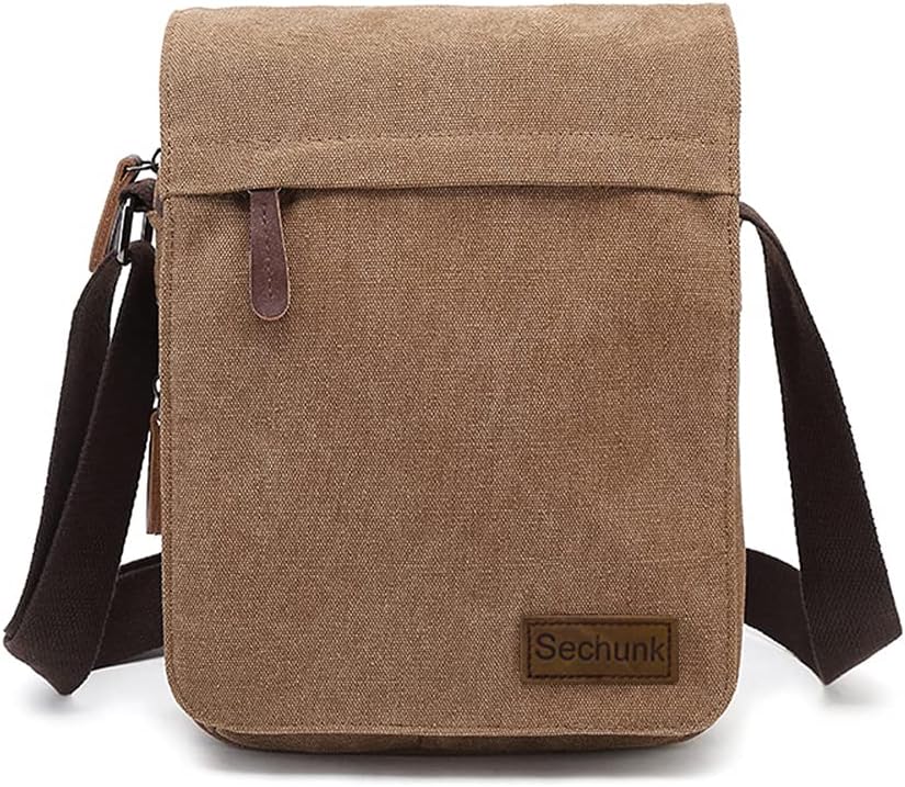 Sechunk Vintage Canvas Messenger Cross body bag Shoulder bag