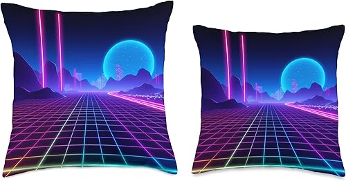 Miniatura 3 de Vaporwave - Almohada estética Synthwave Retrowave de los años 80 y 90