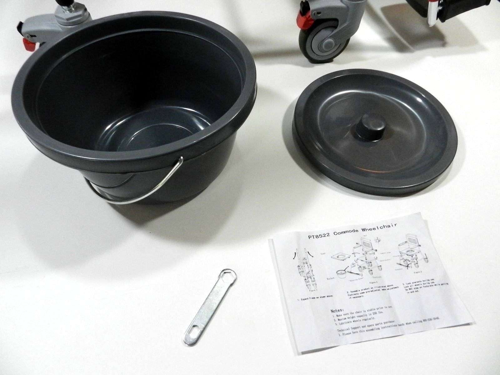 MedMobile 3in1 Commode Wheelchair Bedside Toilet & Shower Chair Buy