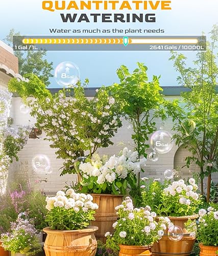 Miniatura 29 de RAINPOINT Temporizador de agua WiFi con entrada de latón, temporizador de rociador de 2 salidas, controlador automático del sistema de riego