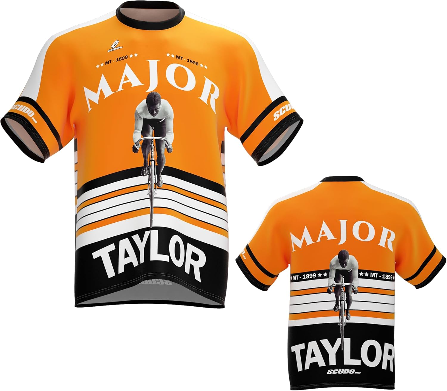 ScudoPro Major Taylor Sports Tshirt Dryfit Moisture Wicking for Running Walking Jogging Climbing Outdoors