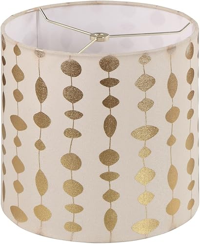 Miniatura 3 de Aspen Creative 31314, pantalla de araña de tambor de tapa dura con impresión dorada, parte superior de 10 pulgadas x 10 pulgadas inferior x 10