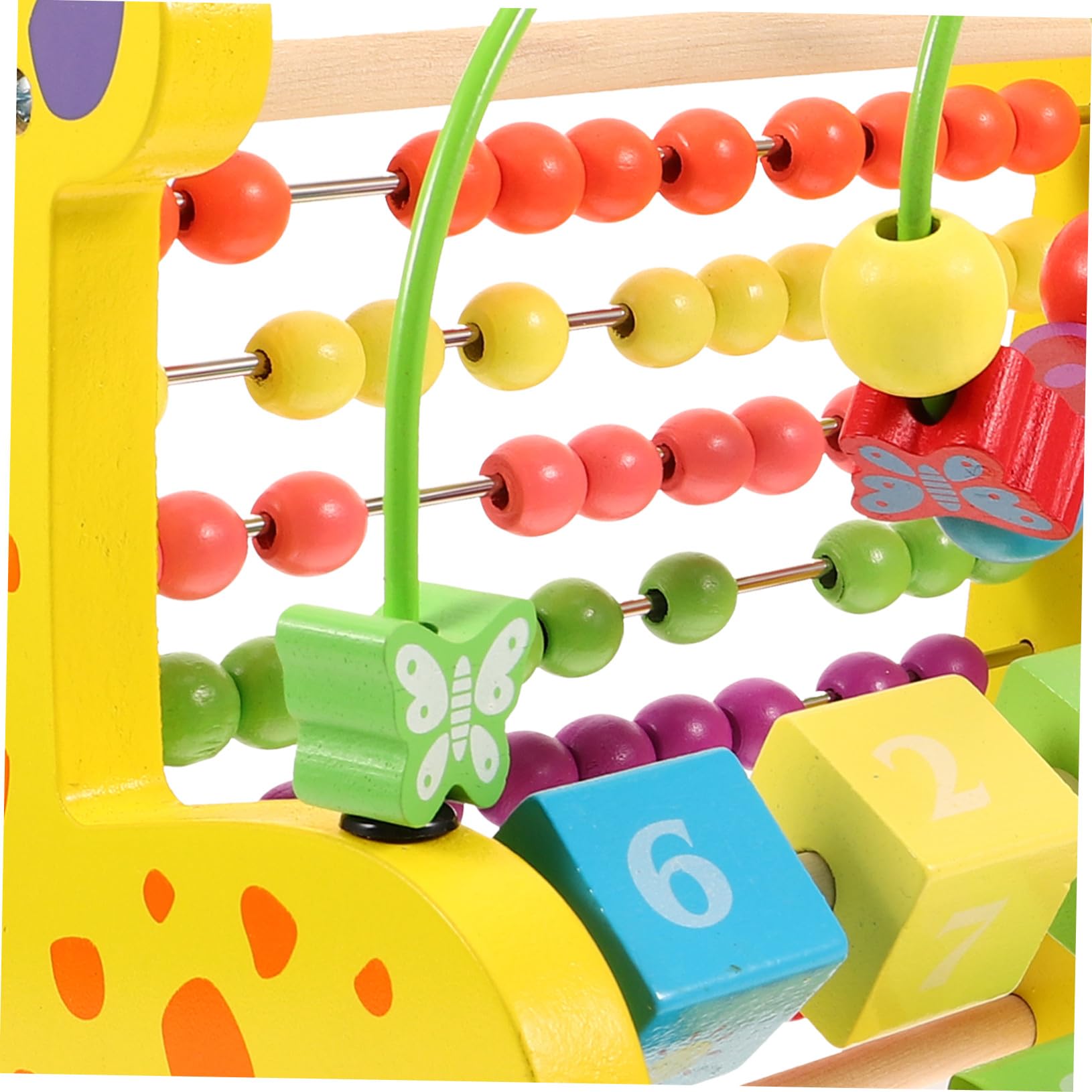 Didiseaon Ábaco Educativo para Niños y Adultos de Material Sintético Cuentas Coloridas para Estimular la Coordinación Mano-Ojo y Concentración Aprendizaje