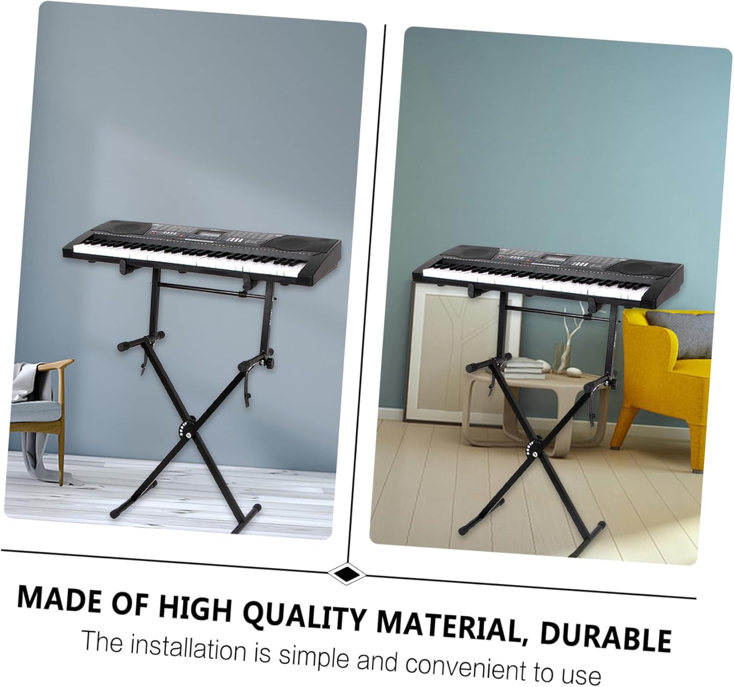 Electronic Piano Holder 2 Tier Keyboard Rack Lightweight Street Stage Performance Random Style