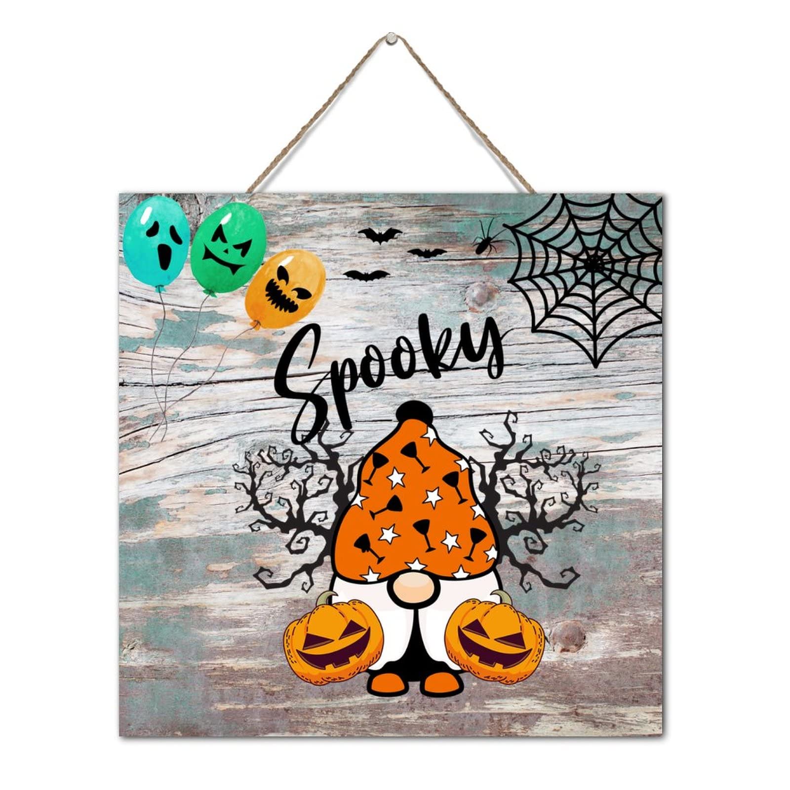 Plaque murale Halloween bois decoration durable suspendre