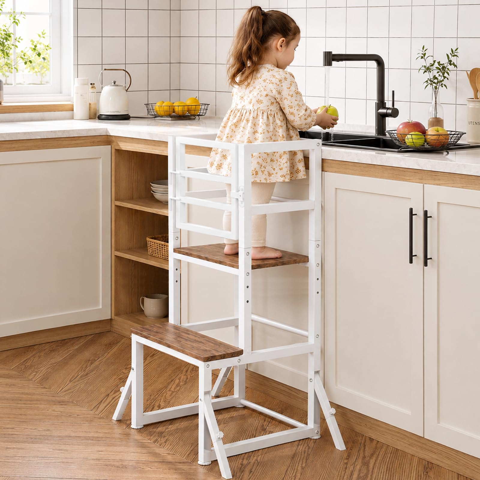 HI NINGER Tour d'apprentissage Enfant, Tour Montessori en Métal