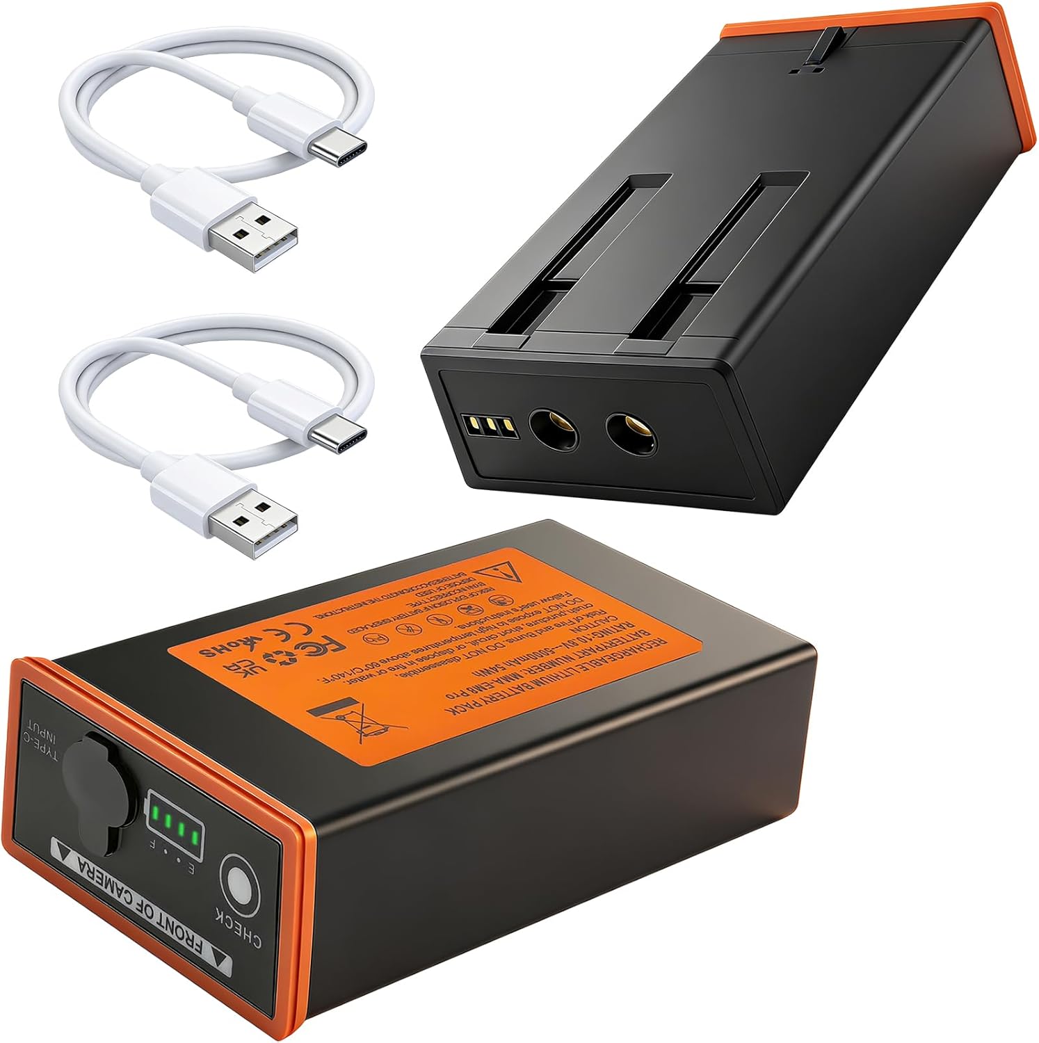 MMA-EM8-2 2 Pack Battery Compatible with Edge Series Cellular Trail Camera Battery Moultrie Edge, Edge 2 PRO, Edge 2, Edge PRO, 5000mAh 54Wh