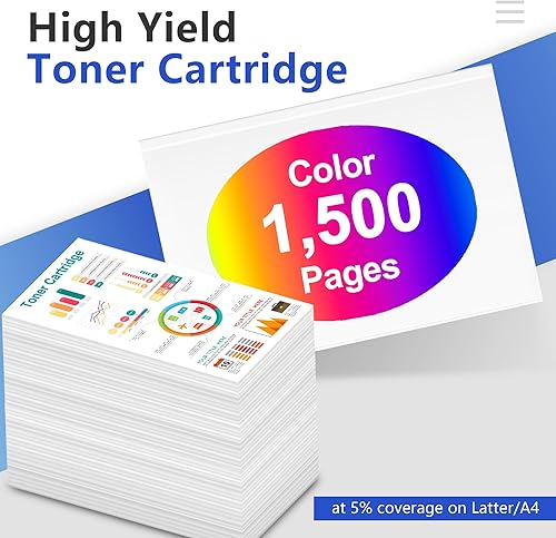 Miniatura 3 de MOLI - Paquete de 1 cartucho de tóner amarillo CLT-Y404S Y404S compatible para Samsung CLT-Y404S 404S Toner para Xpress C430W C430 C43x C480FW