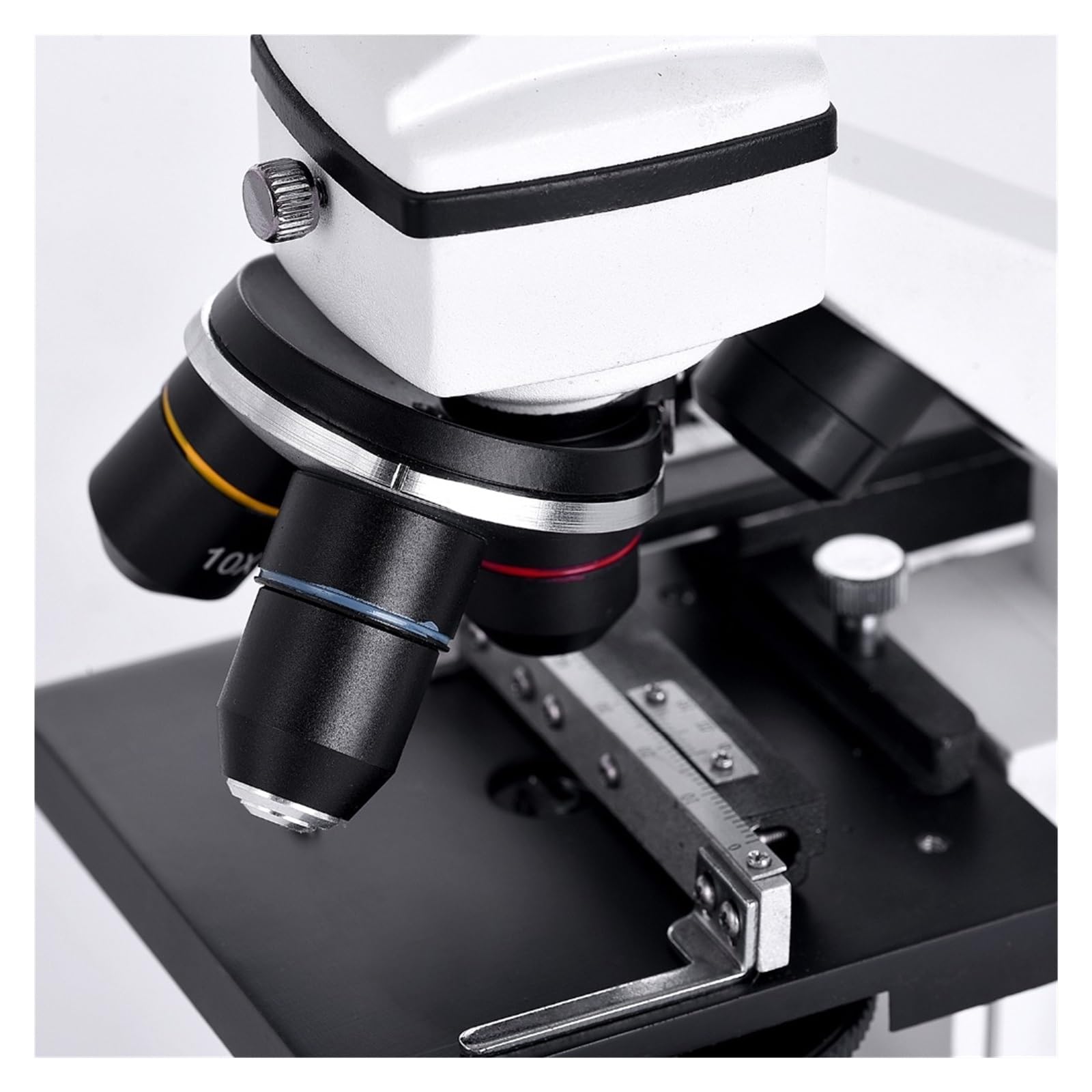 Mikroskop, 640X Biologiczny Mikroskop Monokularowy Dla Studentów Z Oświetleniem LED Matal