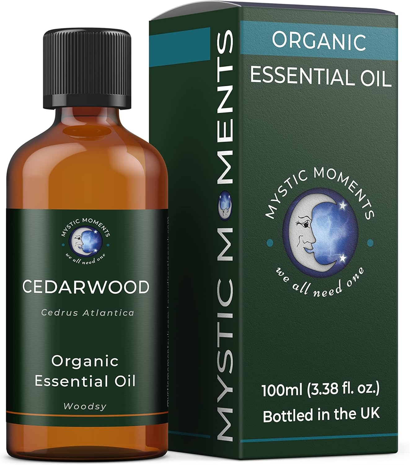Mystic Moments | Cedarwood Organic Essential Oil - 100ml - 100% Pure