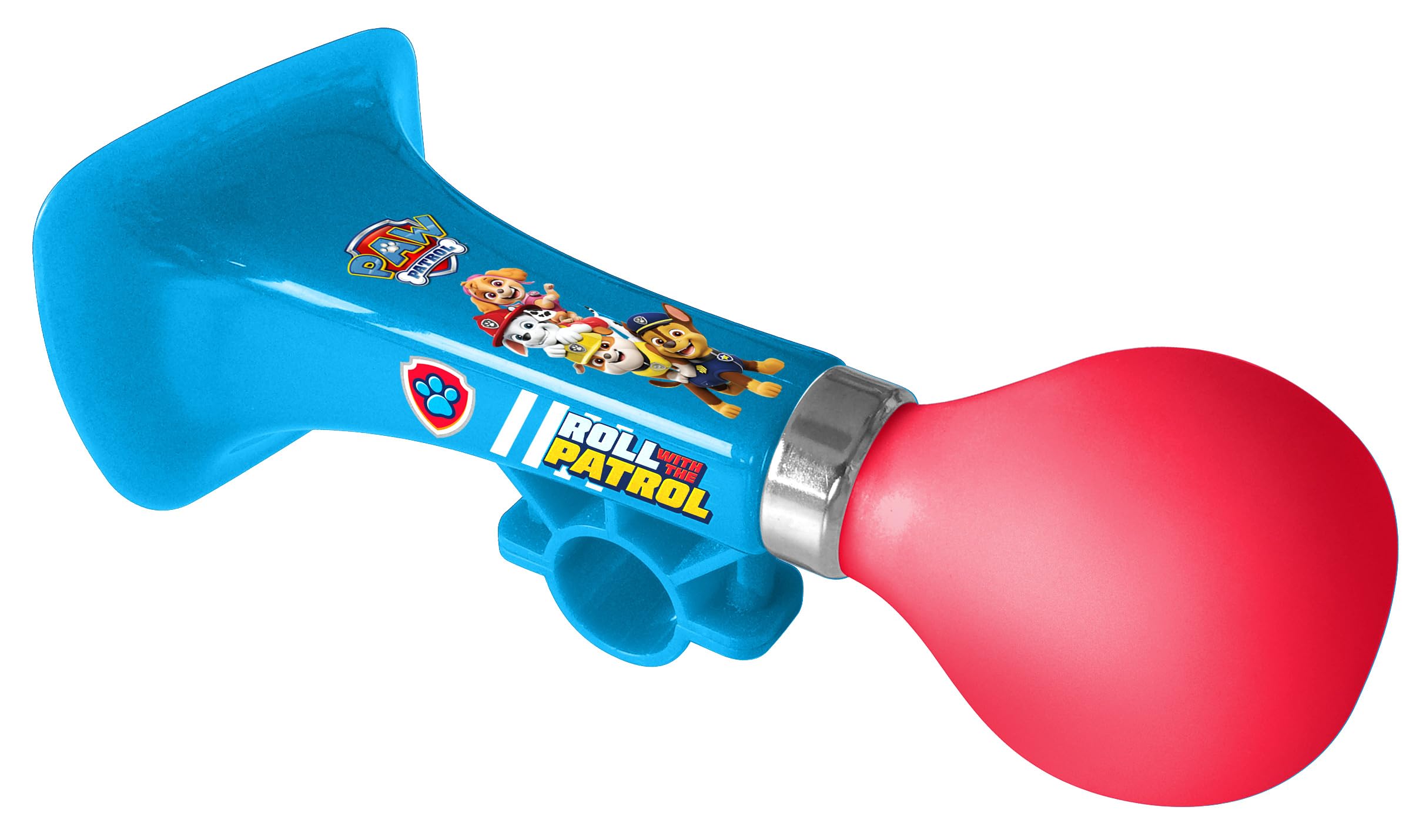 Klaxon Paw Patrol se Fixe Facilement et Rapidement sur Tout Type de guidons : vélos, Trottinette, tricycles - Son Rigolo de klaxon