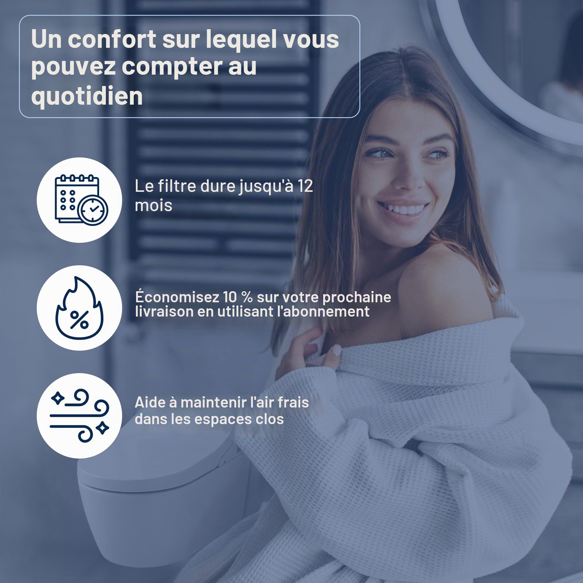 2 Filtres Céramiques Type 3 pour Geberit AquaClean & DuoFresh – remplace 147.072.00.1 – Structure en Nid d'Abeille – pour Mera & Tuma