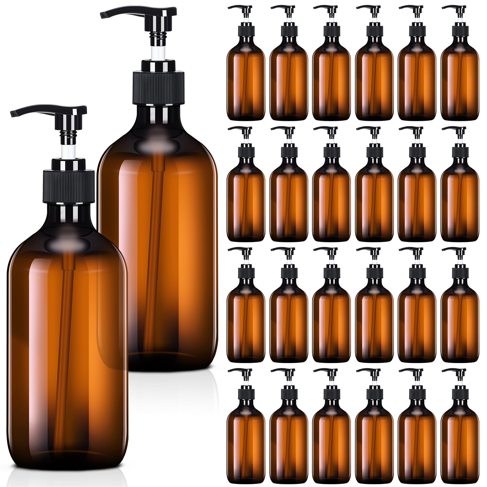 Tessco for You 24 Pcs Soap Dispenser 12 oz Empty Plastic Pump Bottles Bulk