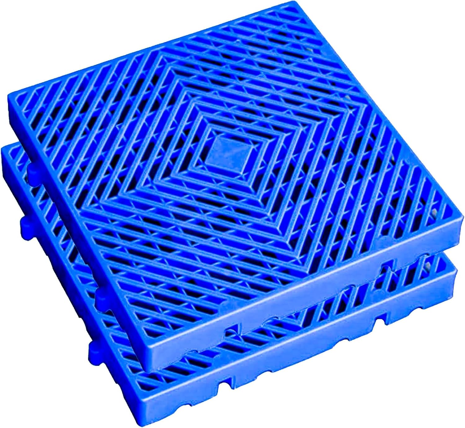 2 Pcs Plastic Pallets for Basement Storage, HDPE Waterproof