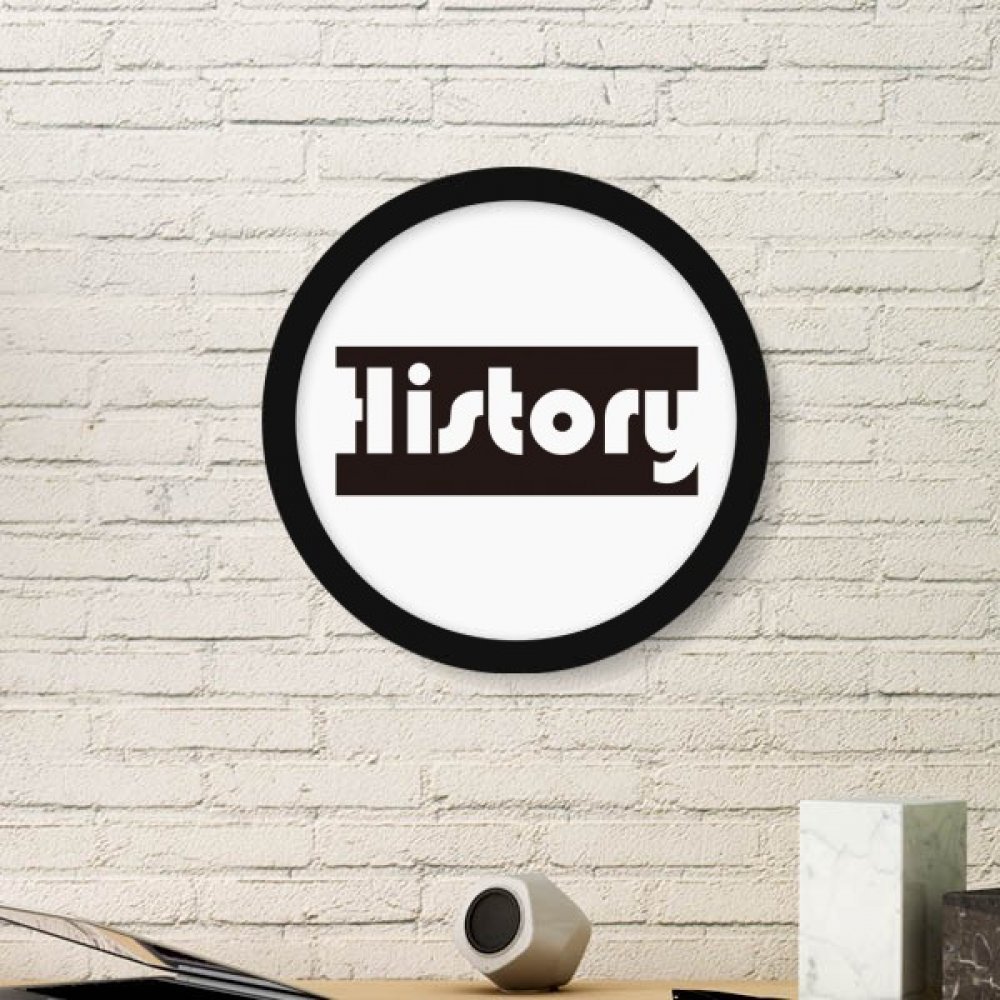 Histoire Ronde Photo Cadre Noir Petit Déco Murale DIYthinker
