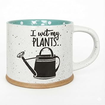 Blue Sky Ceramic Wet My Plants 17 Oz Mug, Multi