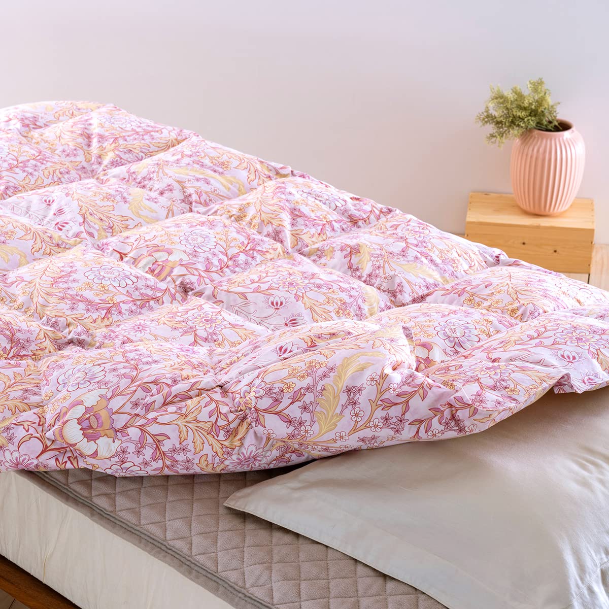 Amazon｜羽毛肌布団 シングル ホワイトグースダウン93％ 0.3kg 洗える