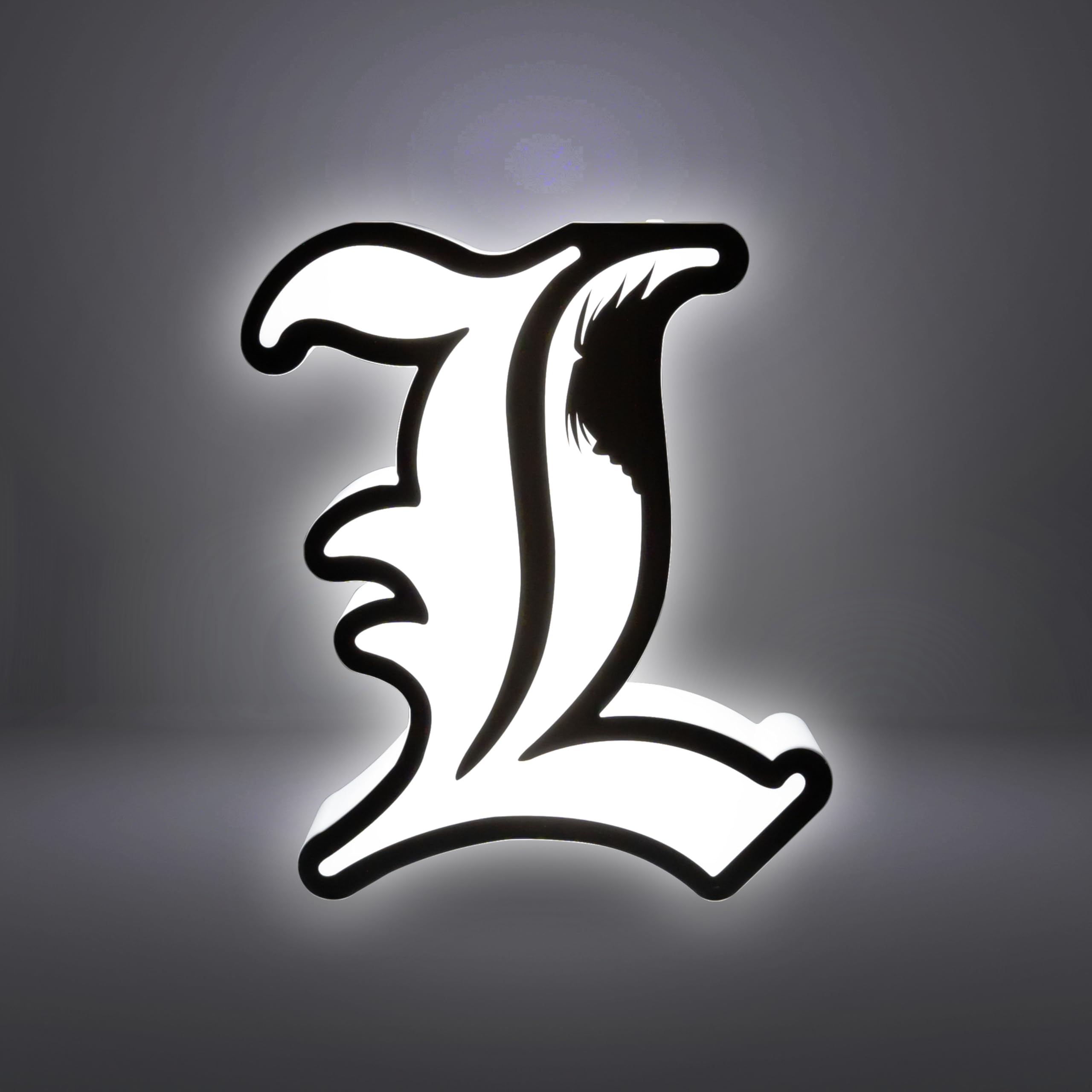Death Note L Lámpara decorativa portátil LED de 8.26 x 7.08 x 2.36 pulgadas, decoración del hogar, oficina, decoración del hogar, regalo de anime manga 2