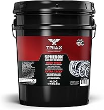 TRIAX Spheron Grease NLGI-2 Lithium Complex, High Temp, Super Heavy Duty | Ultra Tacky, EP, Waterproof | for 5th Wheel, Joints, Pivots, Wheel Bearings, and Chassis (35 Pounds)