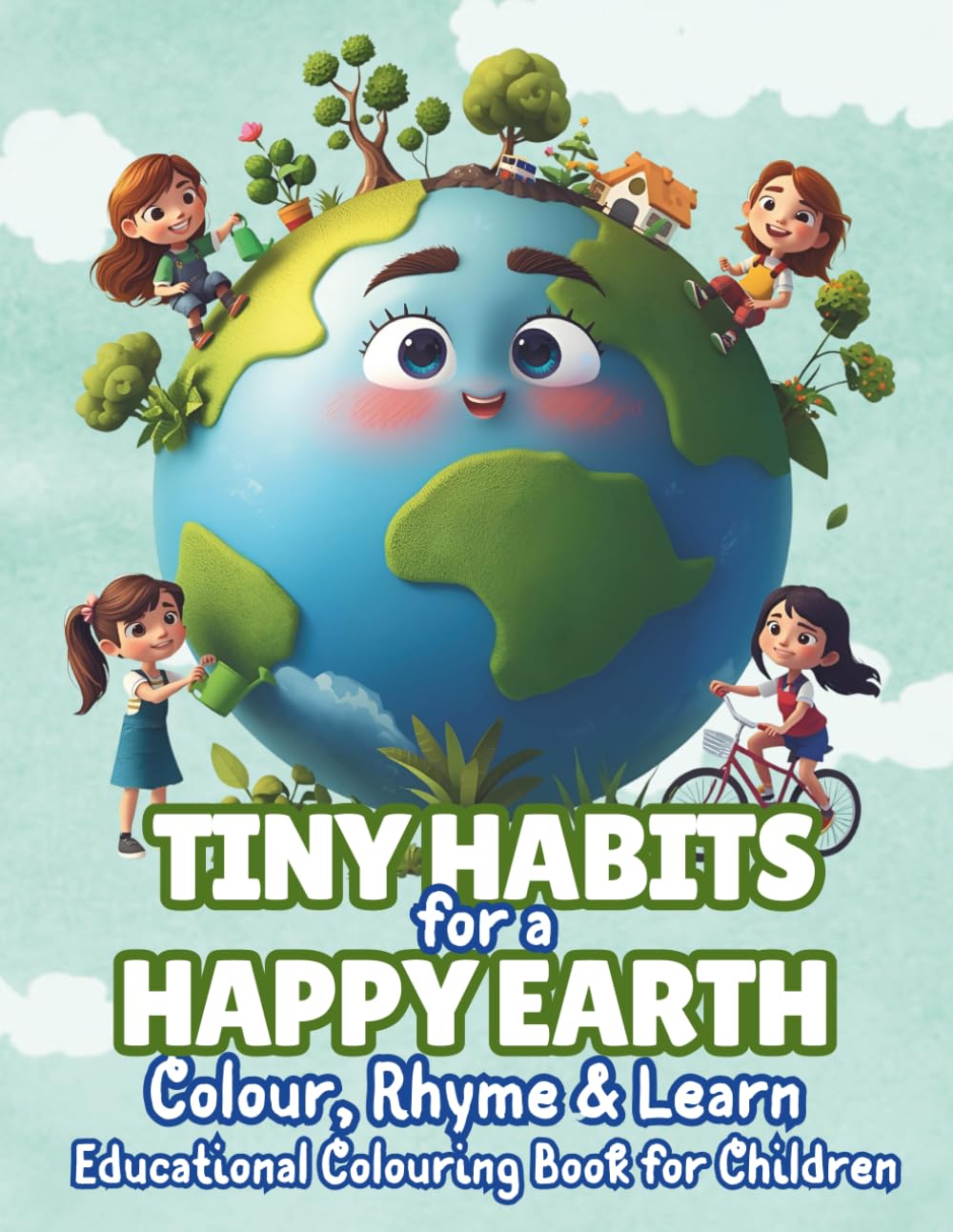 Tiny Habits for a Happy Earth: Colour, Rhyme & Learn: Educational Colouring Book for Children