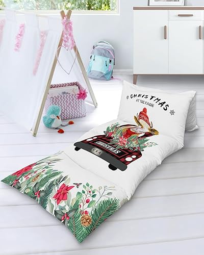 Miniatura 6 de Funda de almohada de suelo, funda para tumbona de colchón, cojín reclinable de Feliz Navidad, perfecto para leer, ver la televisión, fiestas de