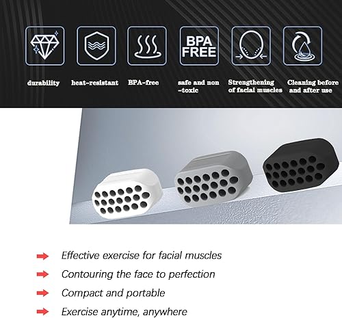 Miniatura 4 de Chaobenfu Ejercitador de mandíbula para hombres, ejercitador de mandíbula para mujeres, eliminador de doble barbilla, reductor de barbilla,
