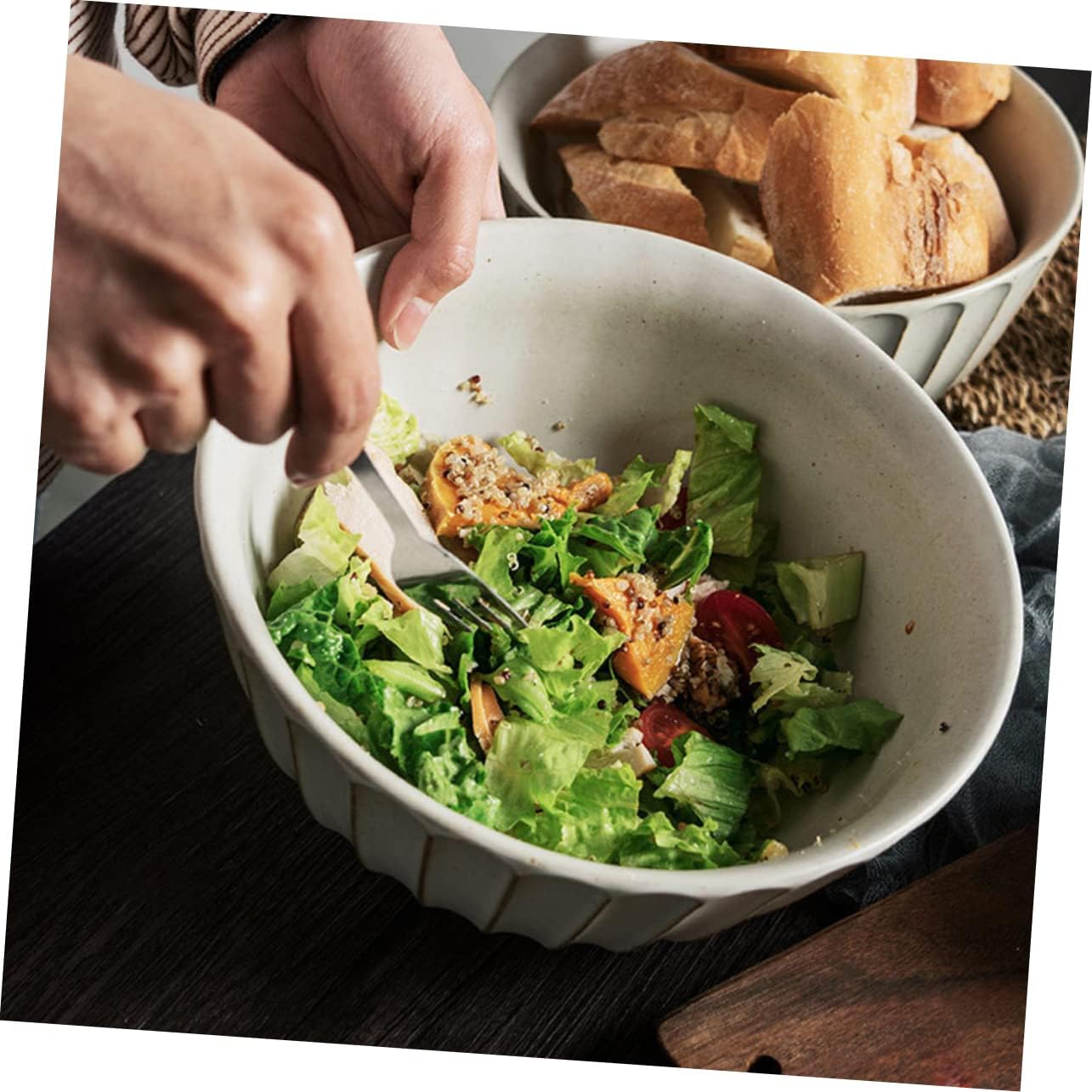 OUNONA 1pc Japanese Soup Bowl Food Grade Kitchen Serving Bowl for Ramen Salad Pasta Easy to Clean Housewarming present