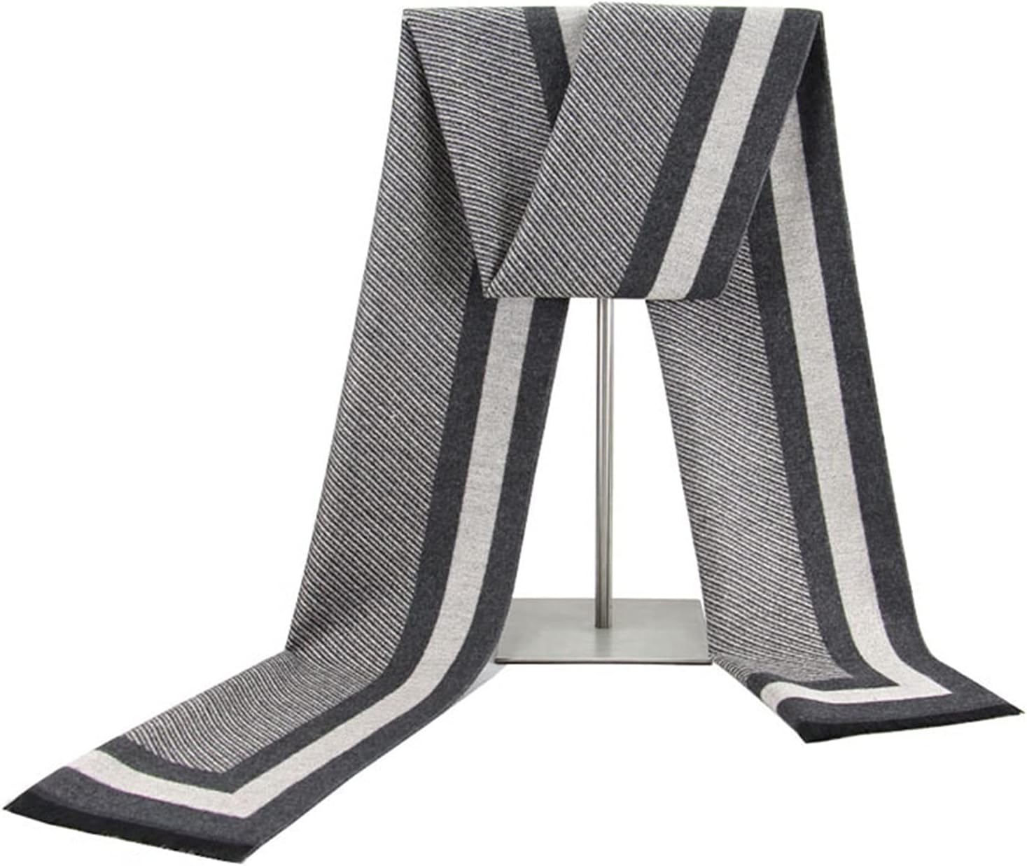 SISWIMWomens Winter Scarf Autumn and Winter Men's Scarves Warm Winter Men's Business Scarves Scarves for Men Imitation Cashmere Shawl for Women (Color : White)