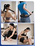 2-in-1 Convertible Muscle Relaxer with Detachable Extended Handle, 10mm Deep Tissue Relax Gun for Workout, Ergonomic for Effortless to Use,Gift for Woman Man RelaxSport M1