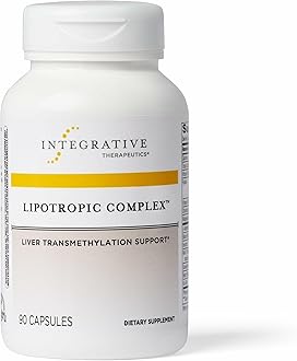 Integrative Therapeutics Lipotropic Complex - Liver Support Supplement for Adults* - Includes Milk Thistle & Vitamin B6 and B12 - Gluten-Free & Dairy-Free - 90 Count (45 Servings)