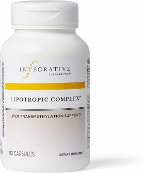 Integrative Therapeutics Lipotropic Complex - Liver Support Supplement for Adults* - Includes Milk Thistle & Vitamin B6 and B12 - Gluten-Free & Dairy-Free - 90 Count 45 Servings