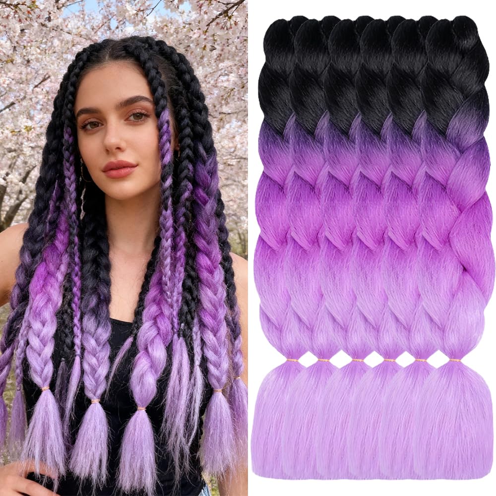 Black/Dark Purple/Light Purple