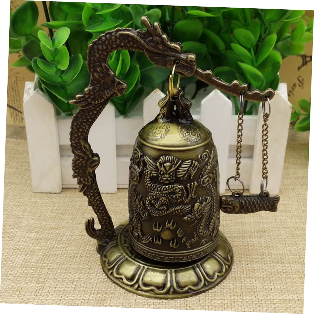 Amazon｜TOPPERFUN ヴィンテージドラゴンベル 彫刻入り製オーナメント